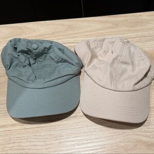 H&M Kids Caps - Sage and Beige